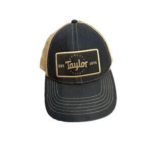 Taylor Guitars Trucker Cap Black/Khaki w/ Taylor Patch
